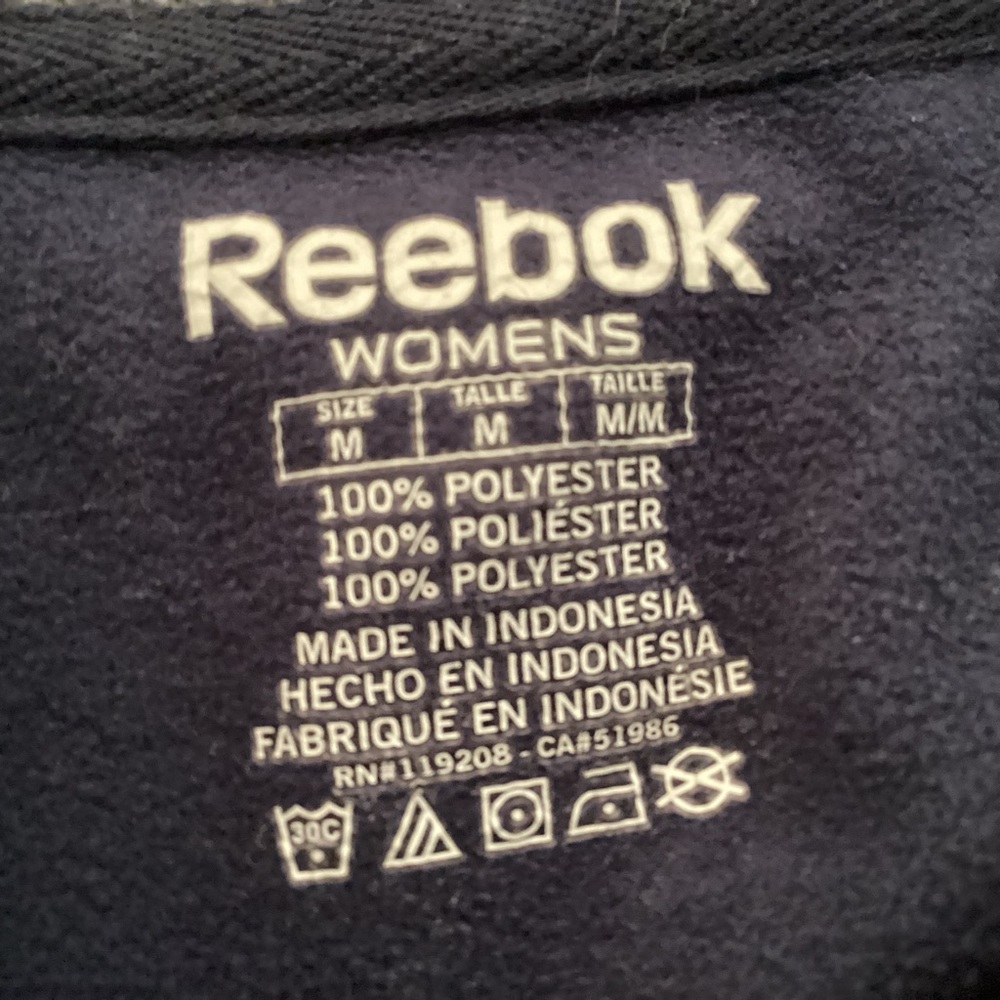 Reebok NHL Buffalo Sabers Hockey Jersey Hoodie Women’s Size Medium - Picture 9 of 14